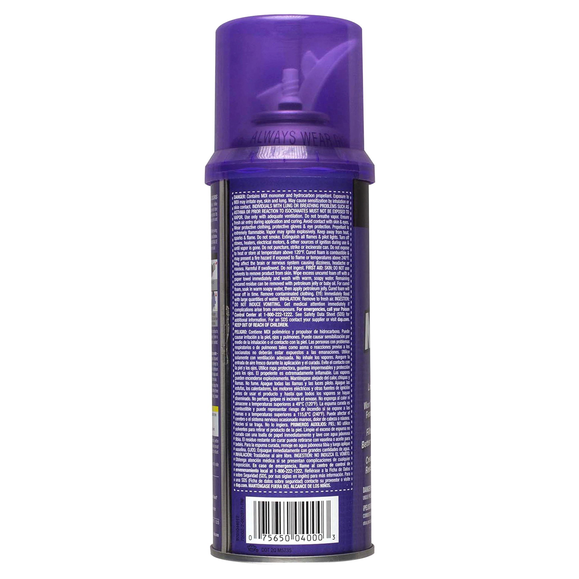 slide 6 of 9, DAP Touch'n Foam No Warp Window & Door Sealant - Cream, 12 oz