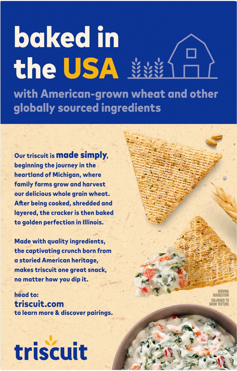 slide 4 of 13, Triscuit Thin Crisps Sour Cream & Onion Whole Grain Wheat Crackers, Lunch Snacks, Snack Crackers, 7.1 oz, 7.1 oz