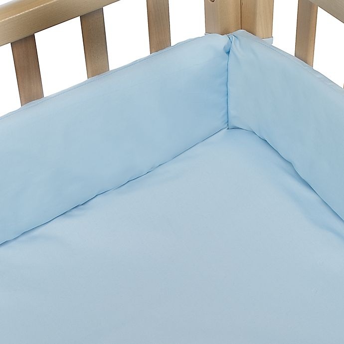 slide 1 of 1, bb Basics Cradle Bumper - Blue, 1 ct