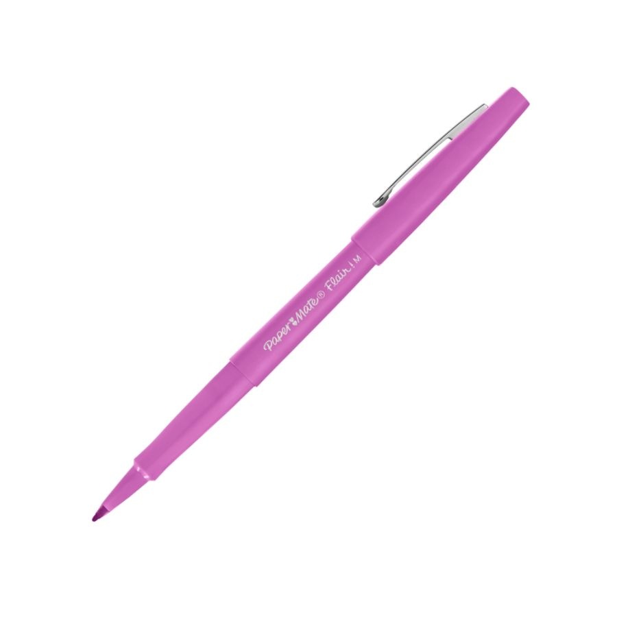 slide 2 of 3, Paper Mate Flair Candy Pop Felt Tip Pen, Medium Point, 0.7 Mm, Raspberry Fizz Barrel, Raspberry Fizz Ink, 1 ct
