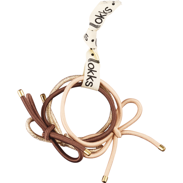 slide 1 of 1, LOKKS 3Pk Bow Elastic, 3 ct