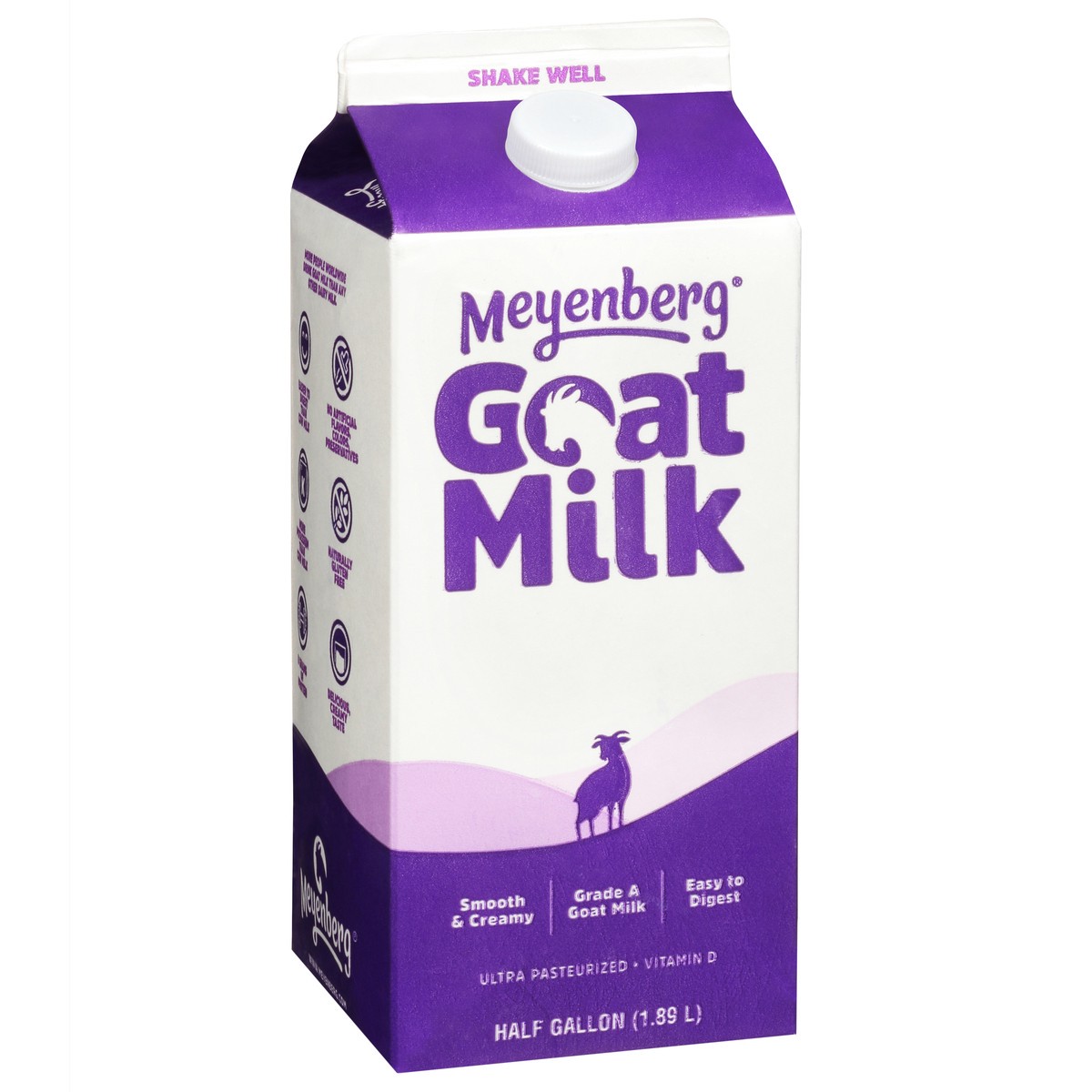 slide 2 of 9, Meyenberg Ultra Pasteurized Whole Goat Milk, 1 qt