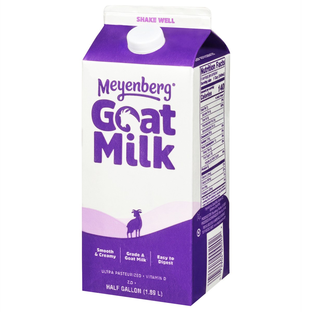 slide 3 of 9, Meyenberg Ultra Pasteurized Whole Goat Milk, 1 qt