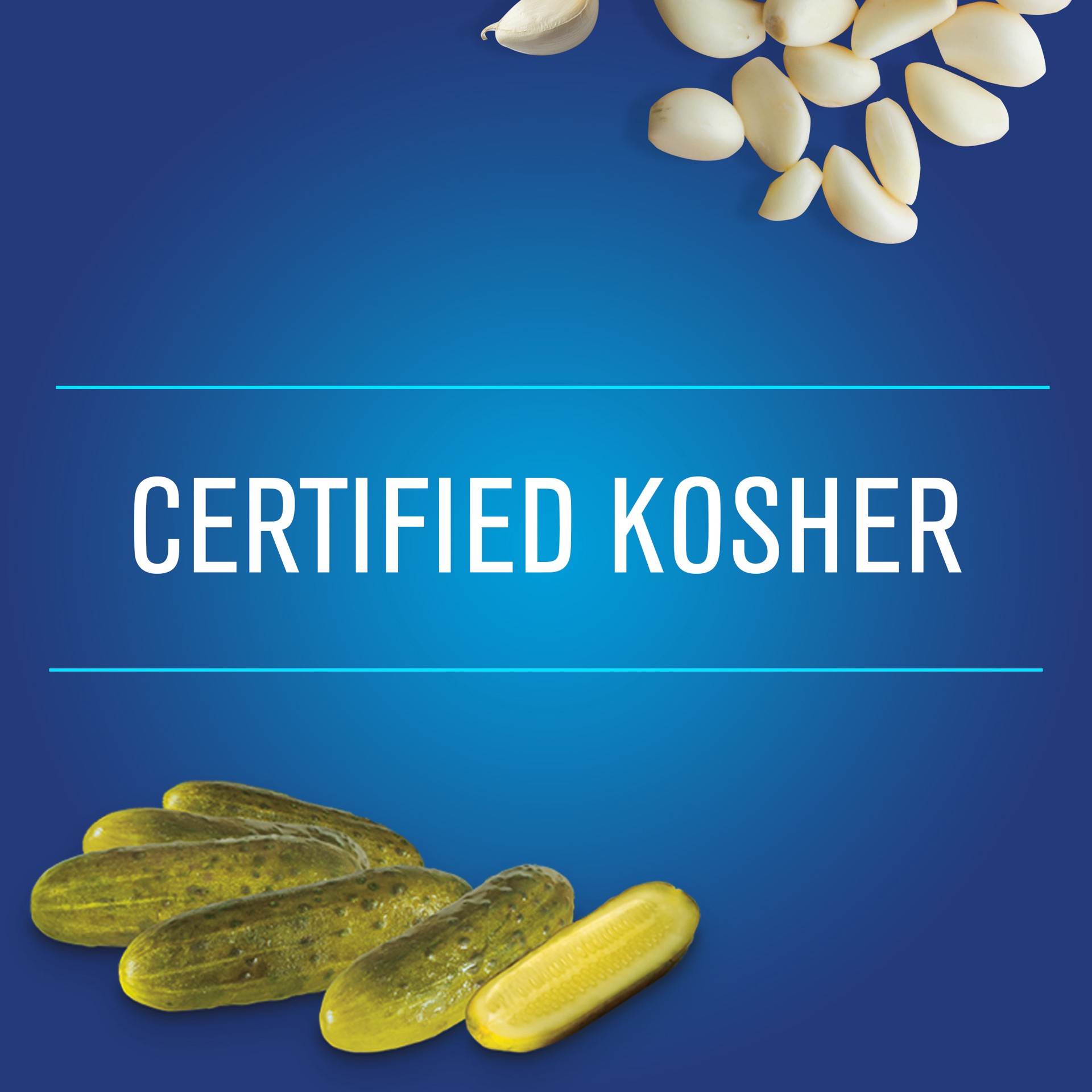 slide 5 of 5, Vlasic Kosher Dill Baby Whole Pickles, 24 oz