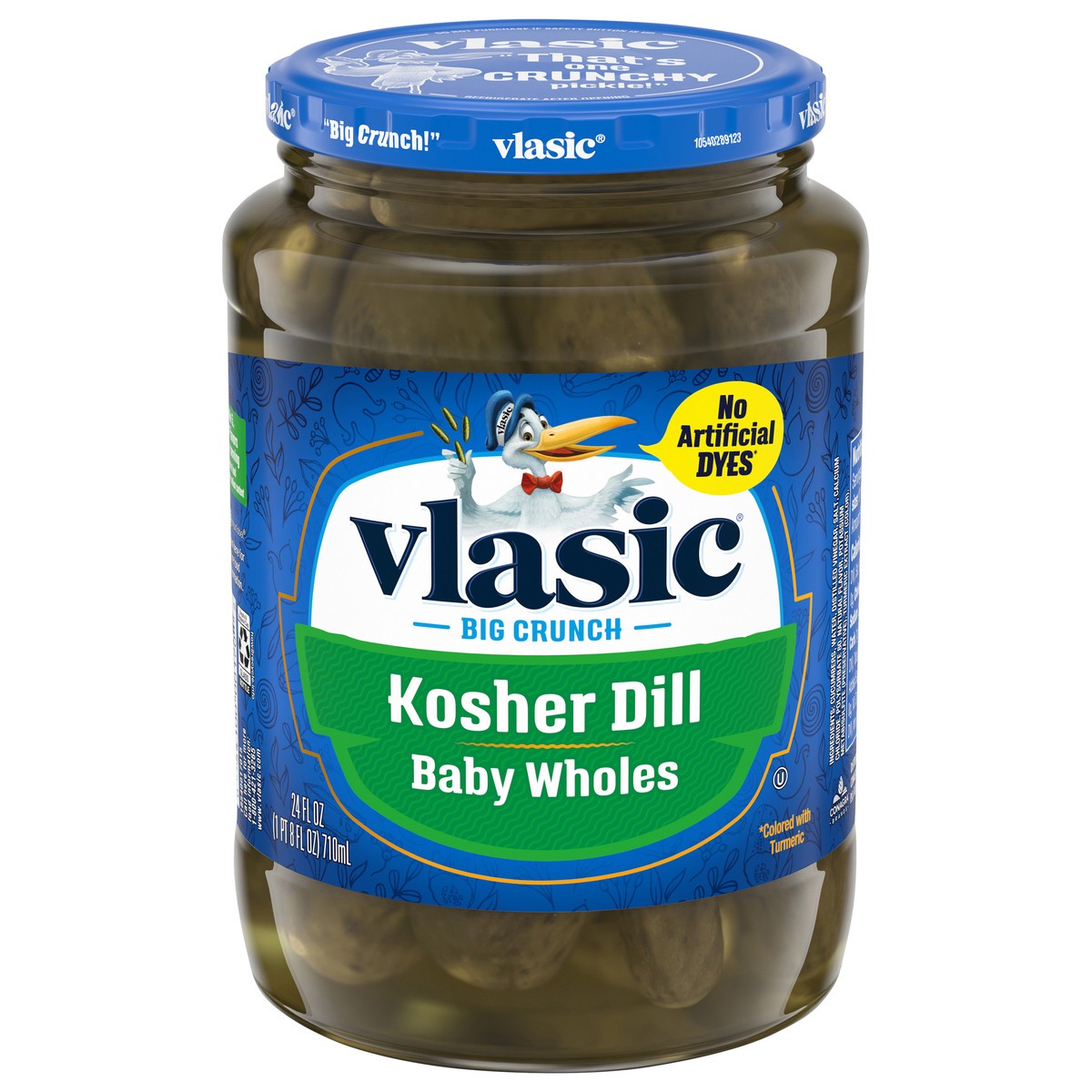 slide 1 of 5, Vlasic Kosher Dill Baby Whole Pickles, 24 oz