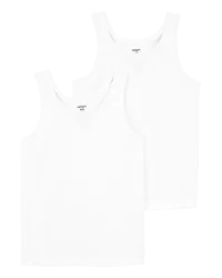 Carter's 2-Pack Cotton Cami Tanks White 8