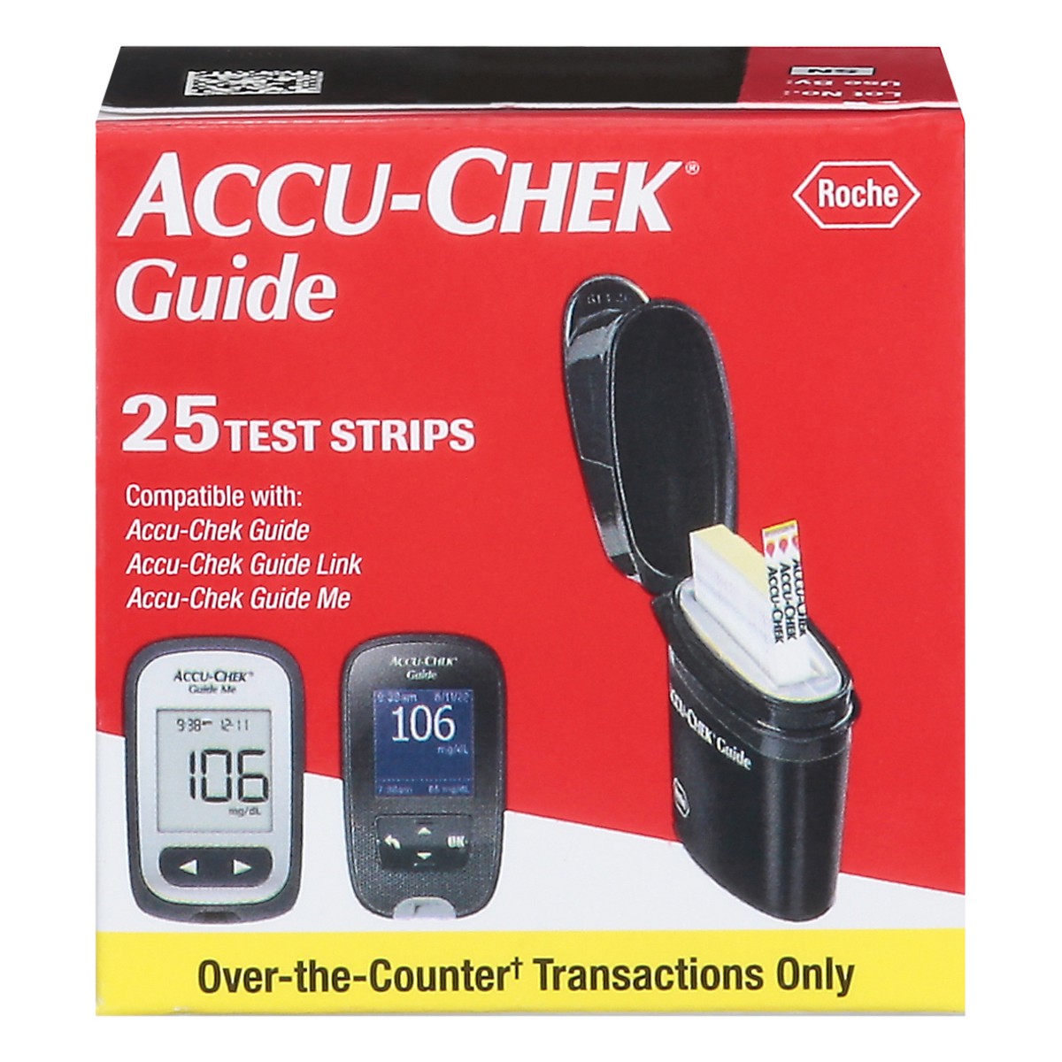 slide 1 of 9, Accu-Chek Guide Test Strips, 25 ct