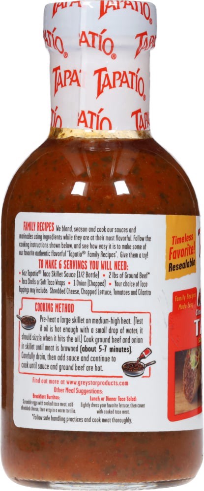 slide 4 of 4, Tapatio Classic Spicy Taco Skillet Sauce, 12.3 oz