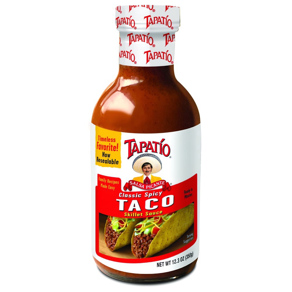 slide 1 of 4, Tapatio Classic Spicy Taco Skillet Sauce, 12.3 oz