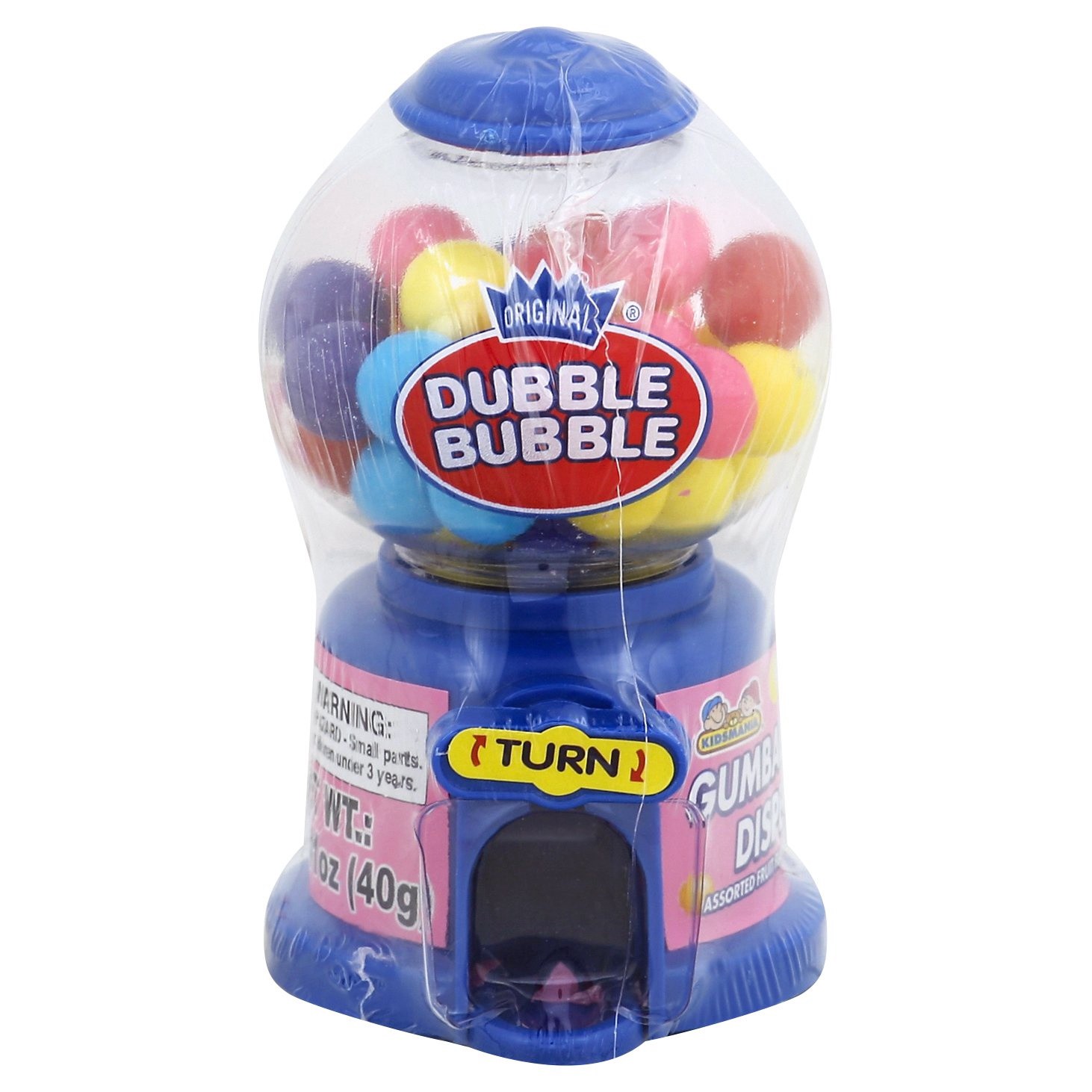 slide 1 of 4, Dubble Bubble Gumball Dispenser, 1.4 oz