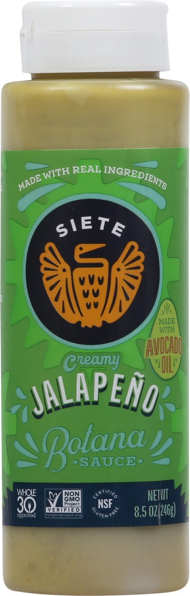 slide 8 of 9, Siete Creamy Jalapeno Botana Sauce 8.5 oz, 8.5 oz