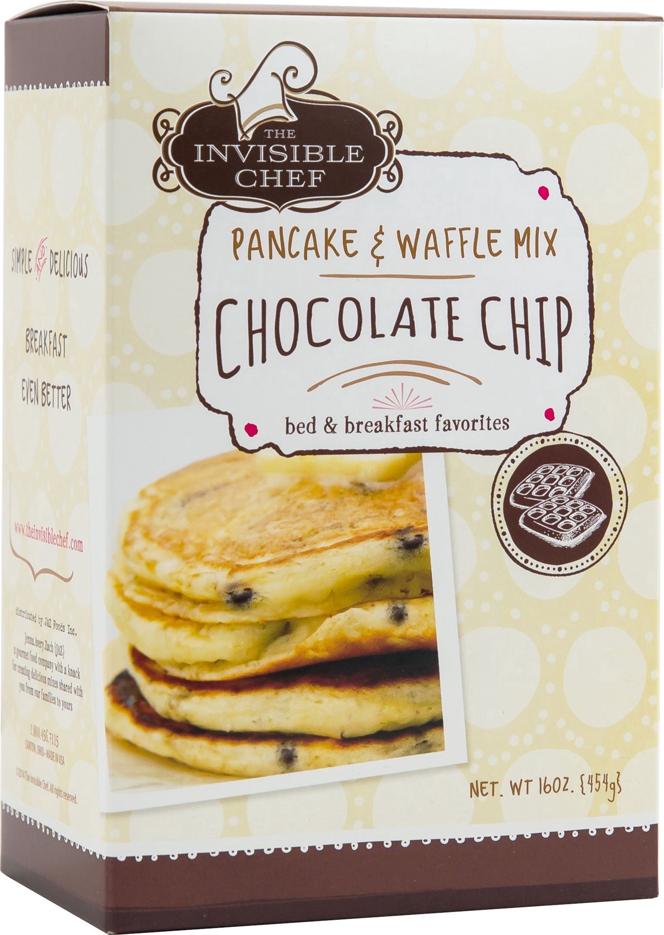 slide 1 of 1, Ic Choc Chip Pnck & Waffle Mix, 16 oz