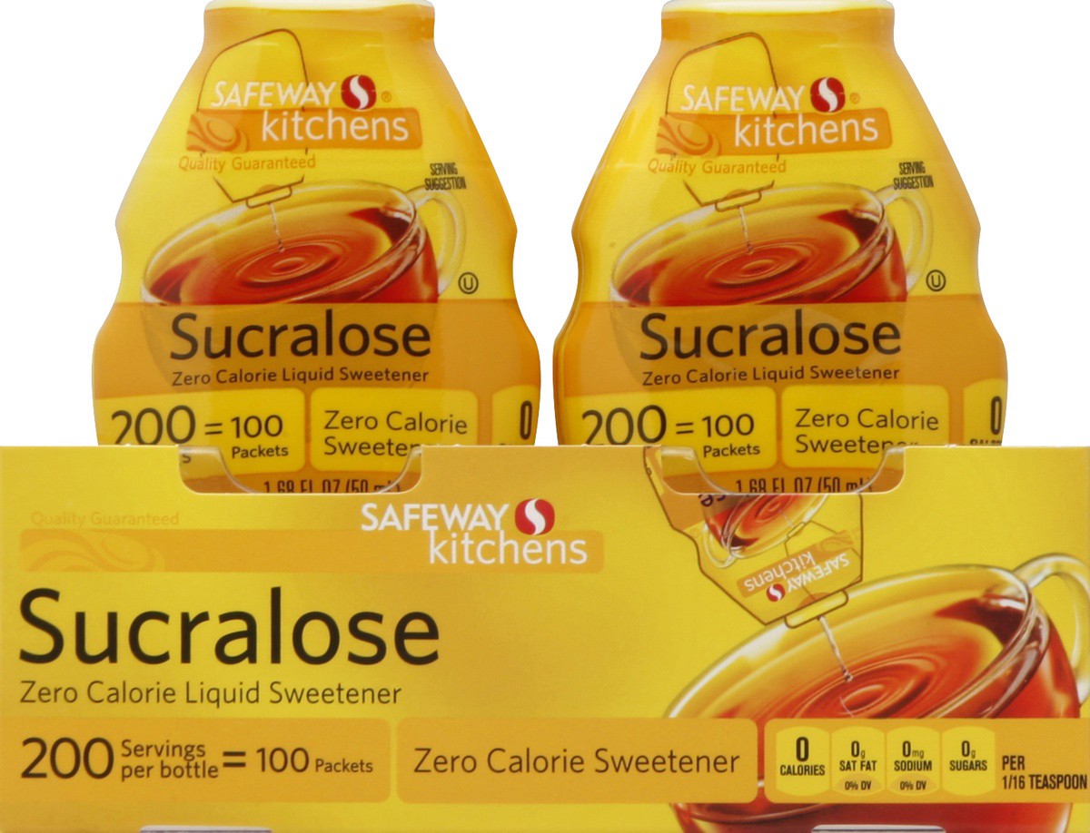 slide 2 of 3, Signature Kitchens Liquid Sweetener Zero Calorie Sucralose, 1.68 oz