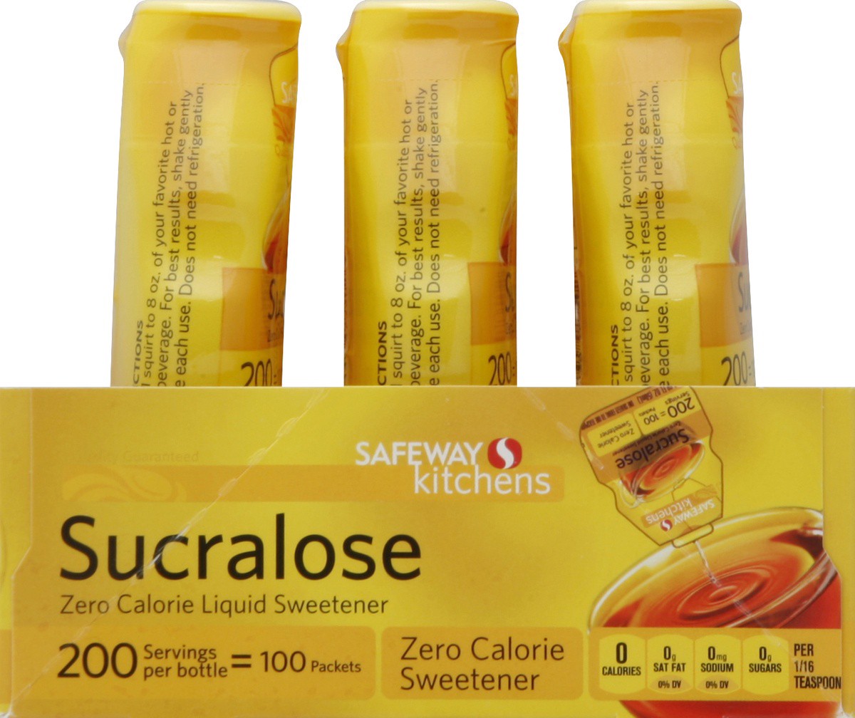 slide 3 of 3, Signature Kitchens Liquid Sweetener Zero Calorie Sucralose, 1.68 oz