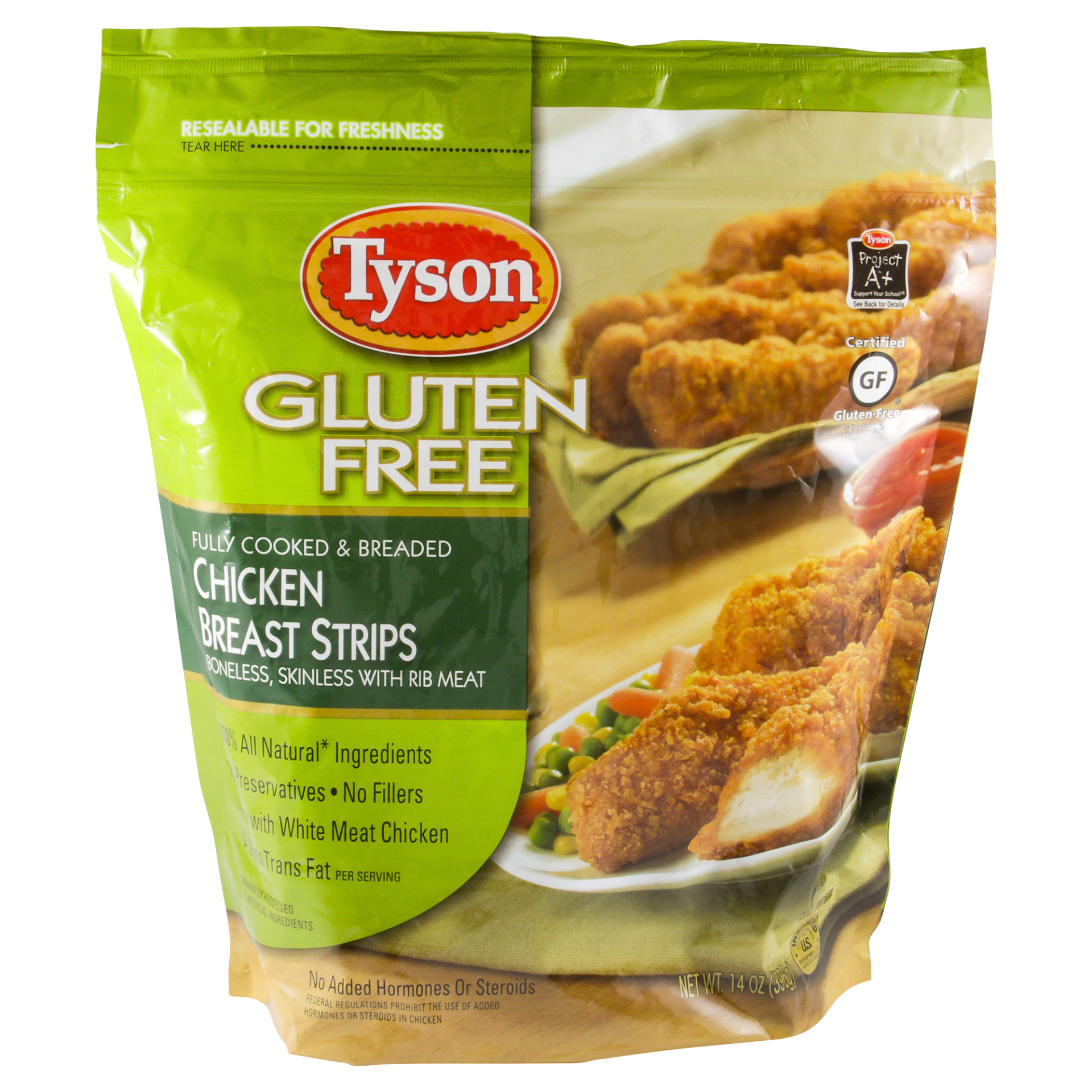 slide 1 of 6, Tyson Gluten Free Chicken Breast Strips, 14 oz