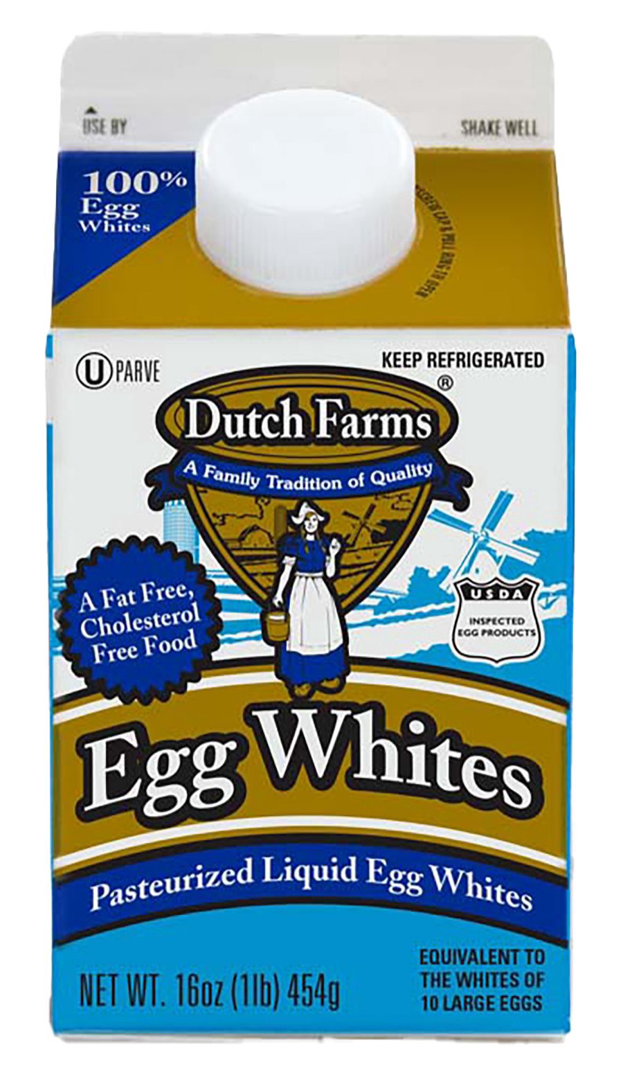 slide 1 of 1, Dutch Farms Real Egg White Liquids, 16 oz