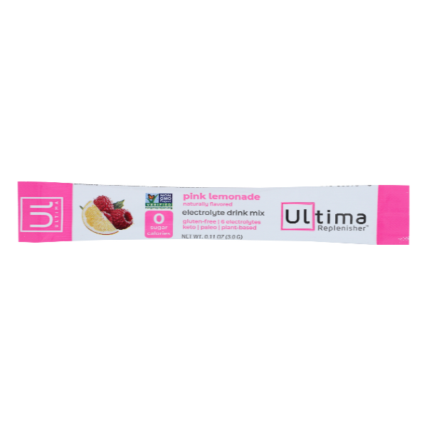 slide 1 of 1, Ultima Replenisher Pink Lemonade Electrolyte Drink Mix Single Packet, 1 ct