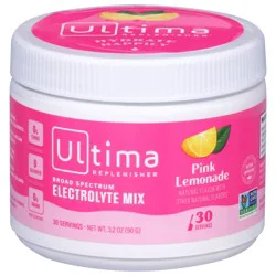 Ultima Replenisher Broad Spectrum Pink Lemonade Electrolyte Mix 3.2 oz