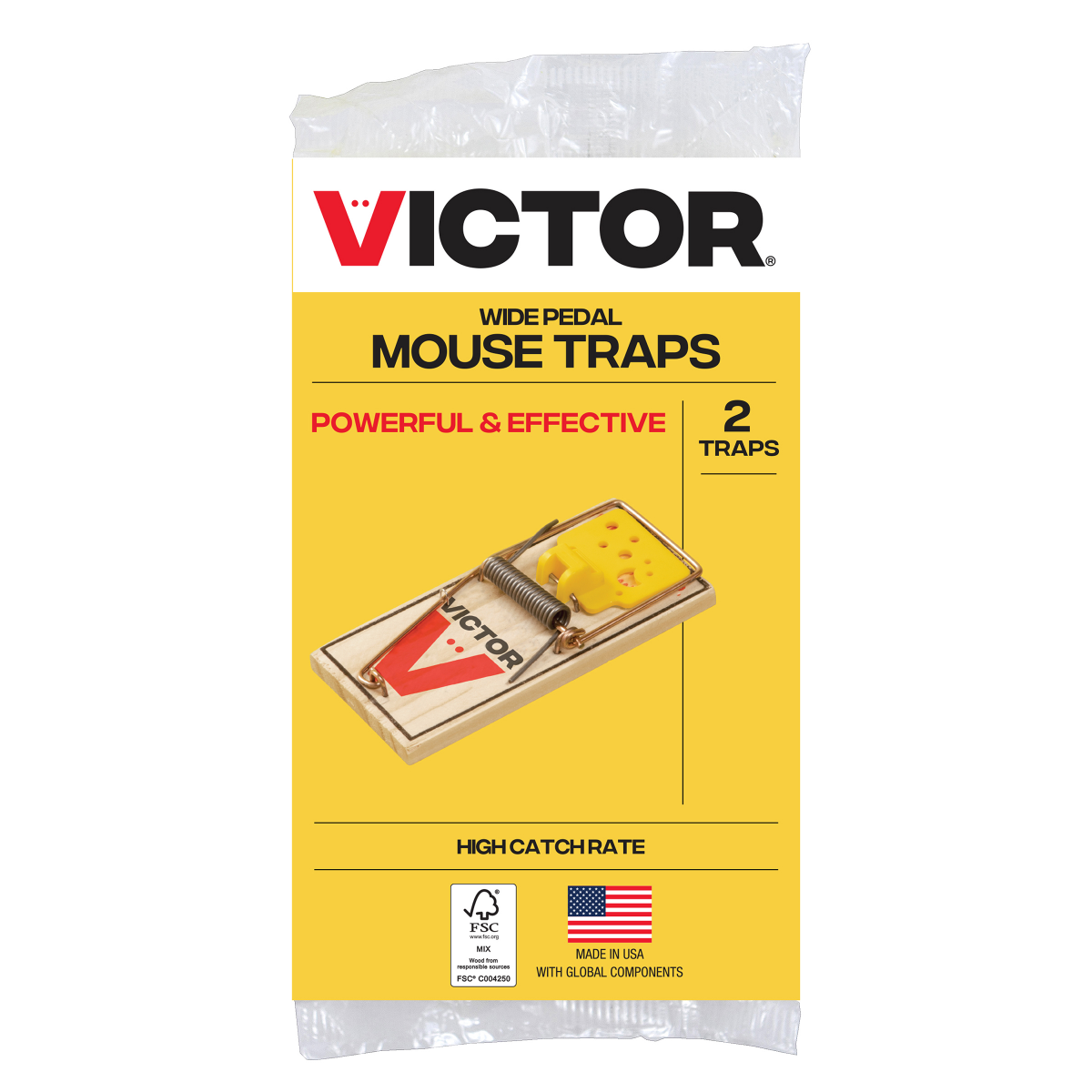 slide 1 of 1, Victor Wide Pedal Mouse Traps 2 ea, 2 ct