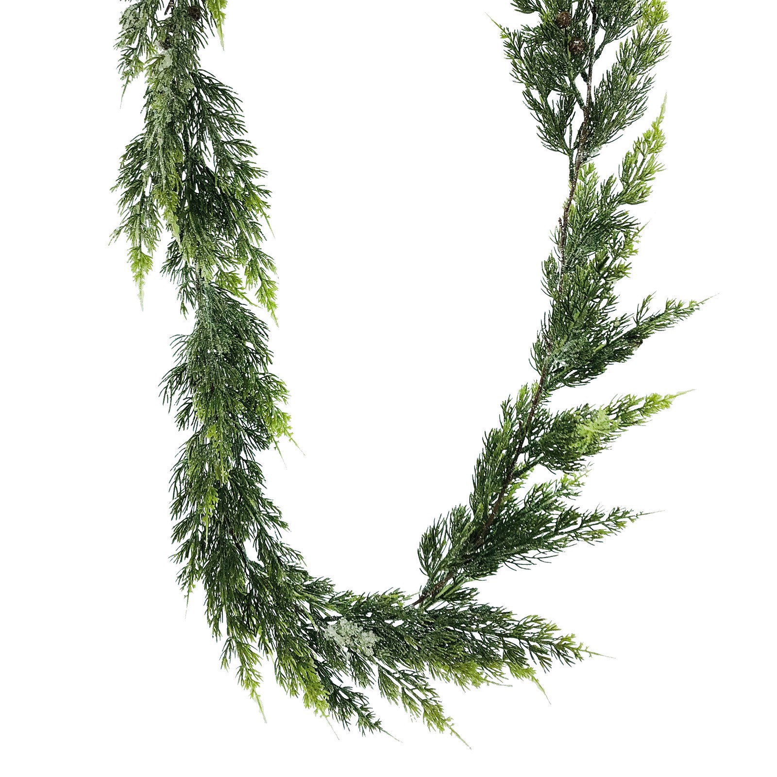slide 2 of 2, 6ft. Green & Brown Shimmery Juniper Garland By Ashland, 6 ft