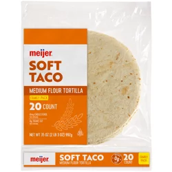 Meijer Soft Taco Flour Tortillas
