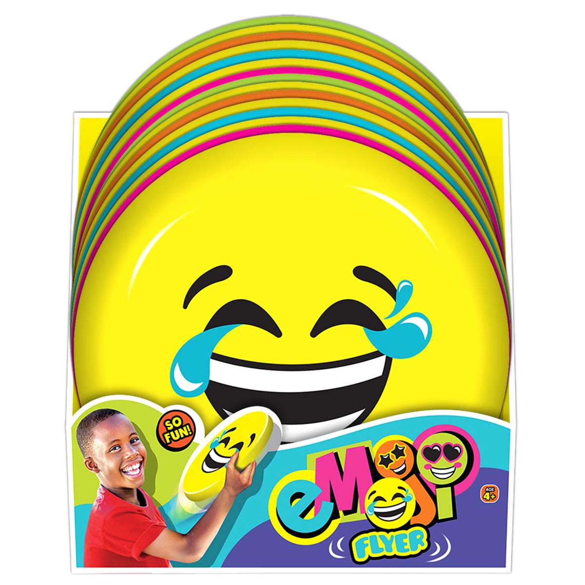 slide 2 of 2, Ja-Ru Emoji Flyer Disc, 1 ct