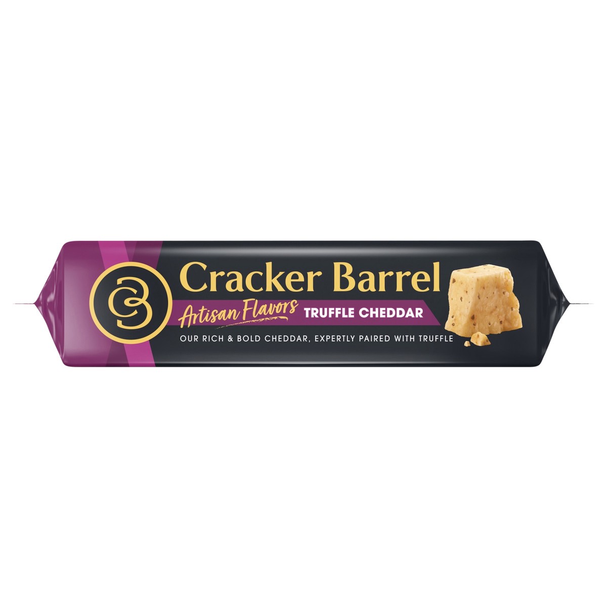slide 4 of 13, Cracker Barrel Truffle Cheddar Cheese 7 oz, 7 oz
