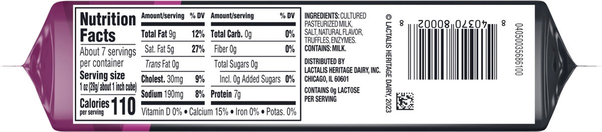 slide 9 of 13, Cracker Barrel Truffle Cheddar Cheese 7 oz, 7 oz