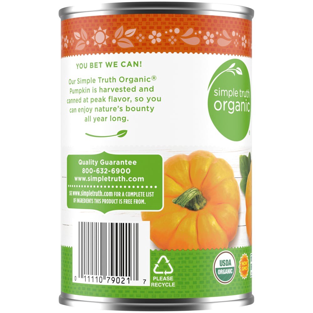 slide 2 of 5, Simple Truth Organic Solid Packed Pumpkin, 15 oz