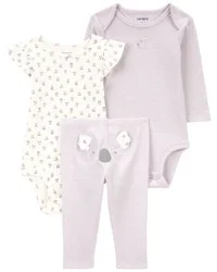 Carter's Baby 3-Piece Koala Little Character Set Purple NB