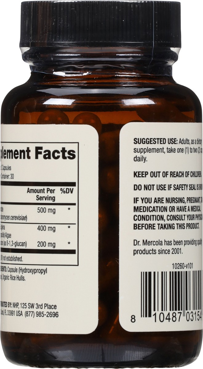 slide 8 of 13, Dr. Mercola Mercola Fermented Beta Glucans Supplement Capsules, 60 ct