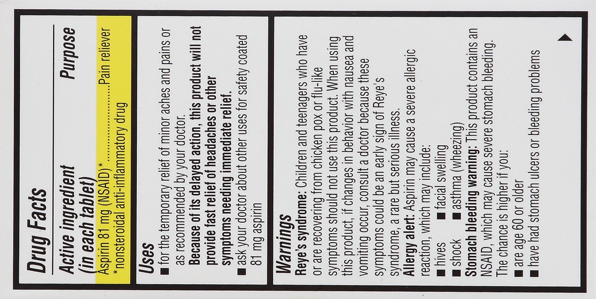 slide 3 of 5, Good Sense Aspirin 120 ea, 120 ct