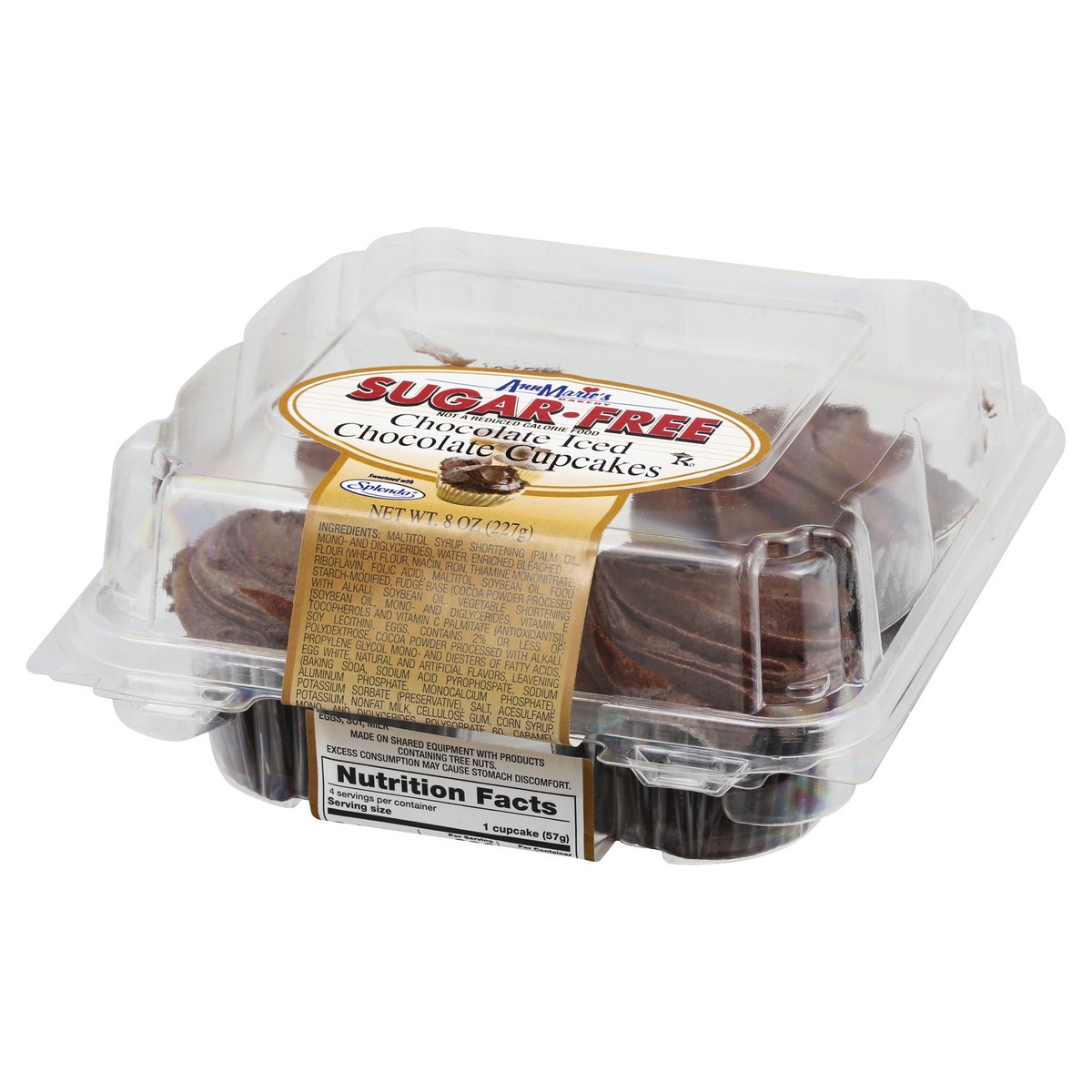 slide 5 of 13, Ann Marie's Cupcakes, Sugar Free, Chocolate Iced, 8 oz