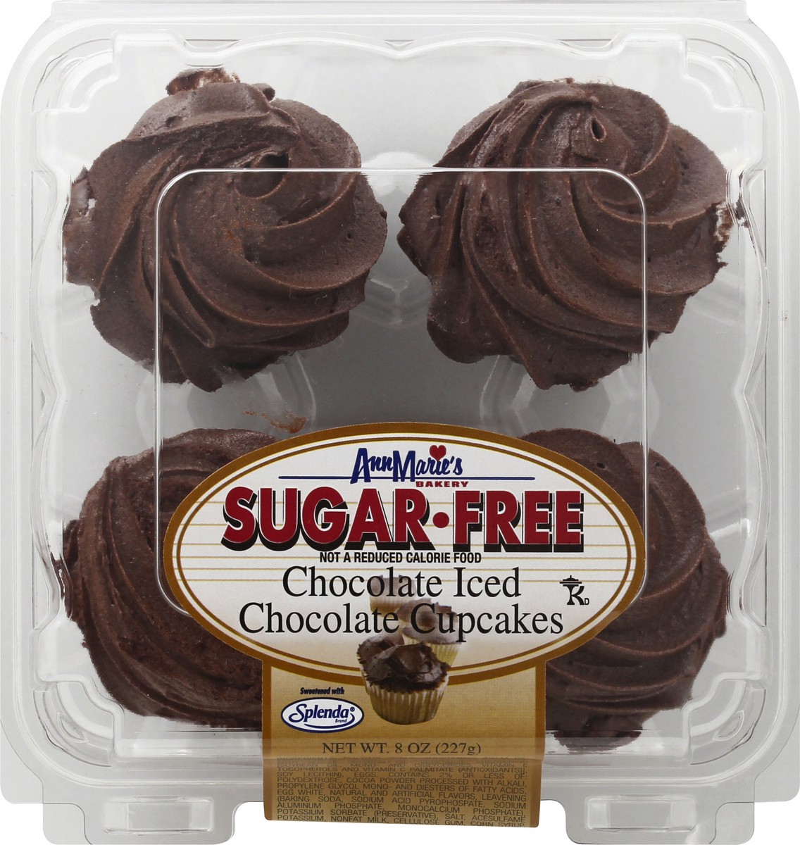 slide 8 of 13, Ann Marie's Cupcakes, Sugar Free, Chocolate Iced, 8 oz