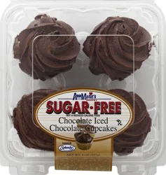 Ann Marie's Cupcakes, Sugar Free, Chocolate Iced