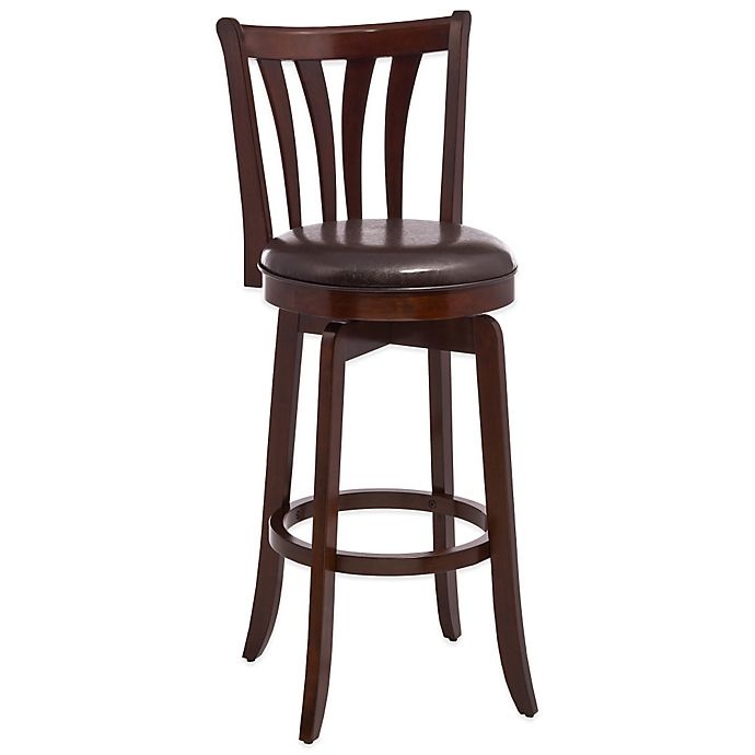 slide 1 of 1, Hillsdale Whitman Swivel Bar Stool - Walnut, 30 in