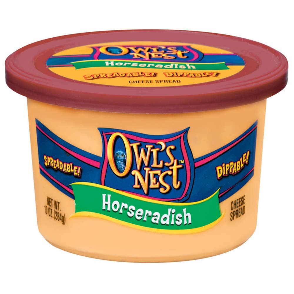 slide 1 of 1, Owl's Nest Horseradish Cheese Spread, 10 oz