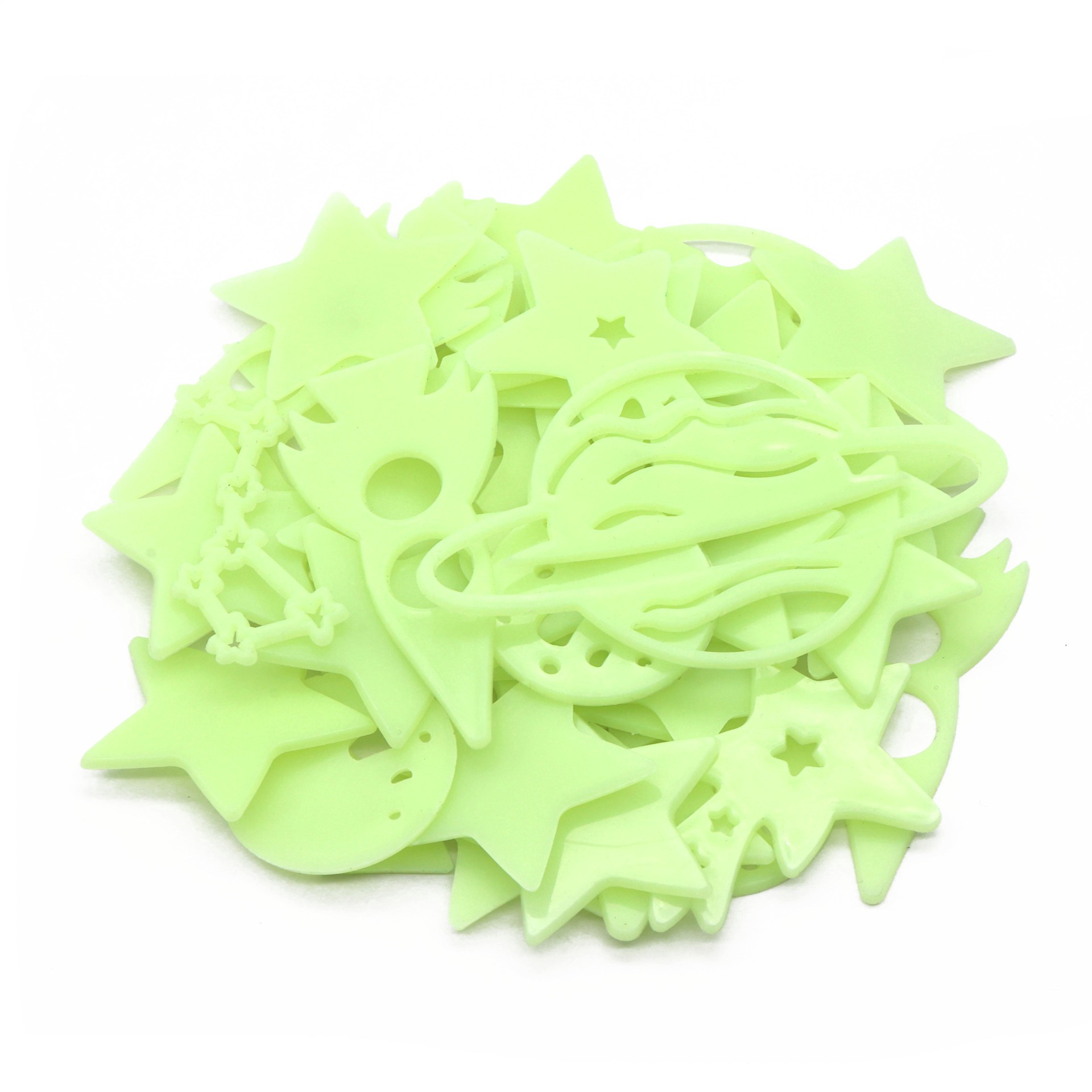 slide 3 of 6, Space Glow-In-The-Dark Stickers By Creatology, 5.51 in x 8.46 in x 0.59 in