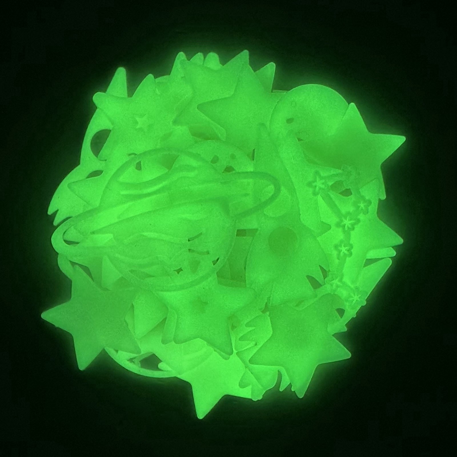 slide 5 of 6, Space Glow-In-The-Dark Stickers By Creatology, 5.51 in x 8.46 in x 0.59 in