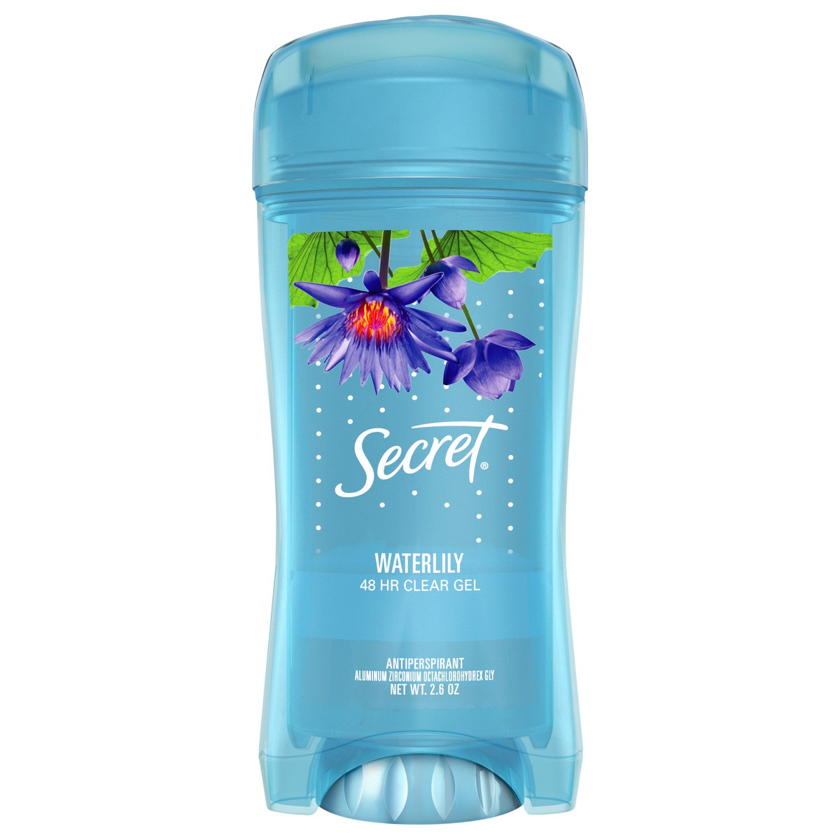 slide 2 of 2, Secret Fresh Clear Gel Antiperspirant and Deodorant for Women, Waterlily Scent, 2.6 oz, 2.6 oz