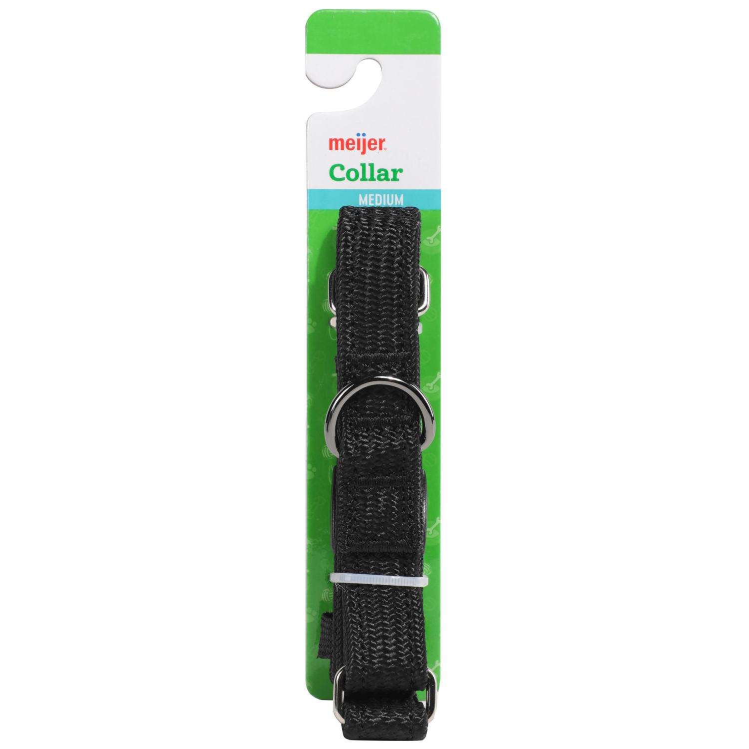 slide 1 of 2, Meijer Adjustable Martingale Dog Collar, Black, Large, 1'', 1 ct