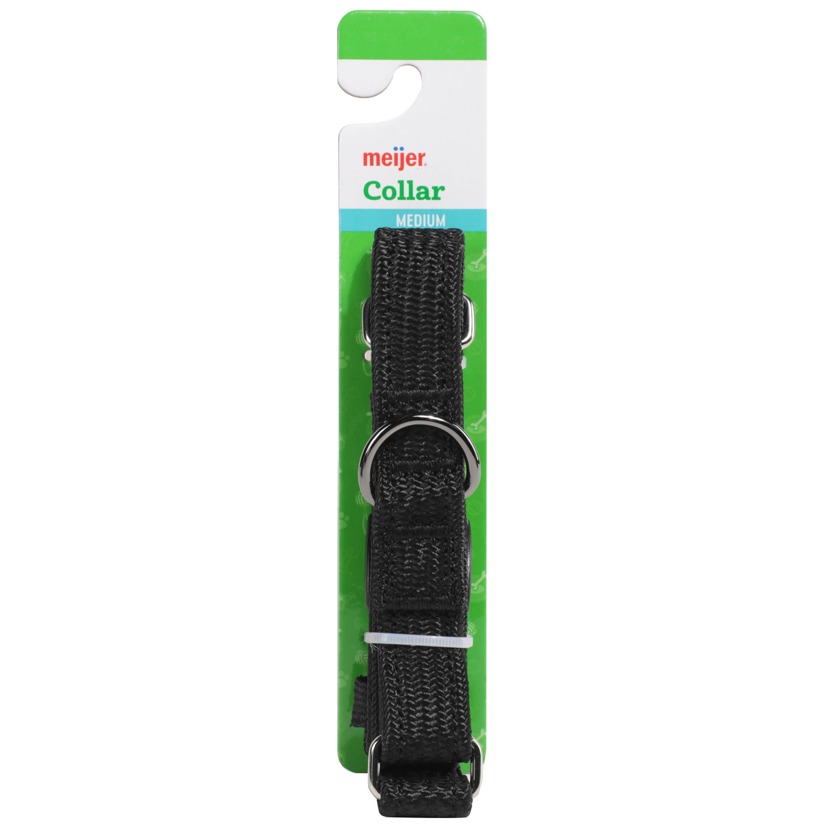 slide 1 of 2, Meijer Adjustable Martingale Dog Collar, Black, Large, 1'', 1 ct
