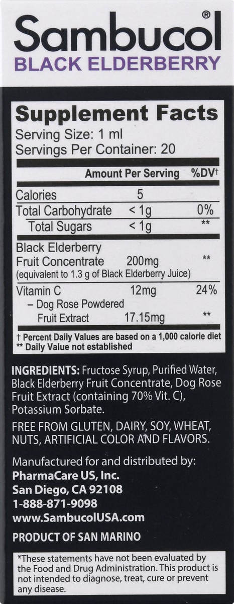 slide 3 of 9, Sambucol Infant Drops Black Elderberry Black Elderberry 0.68 oz, 0.68 oz
