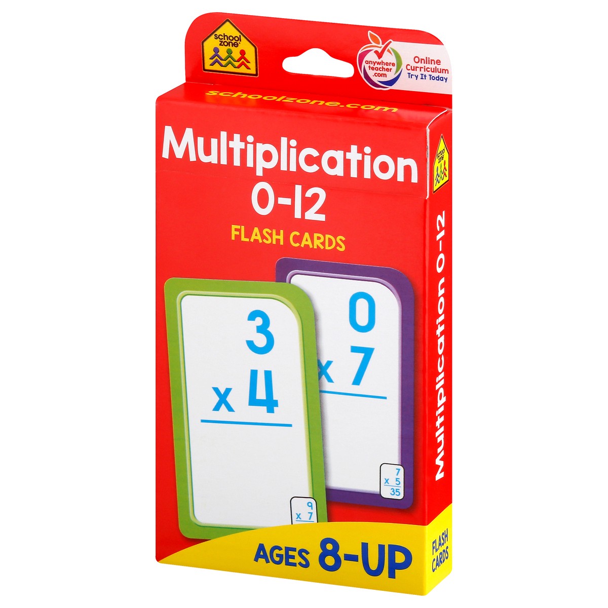 slide 5 of 9, School Zone Flash Cards Multiplication, 1 ct