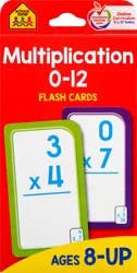 School Zone Flash Cards Multiplication