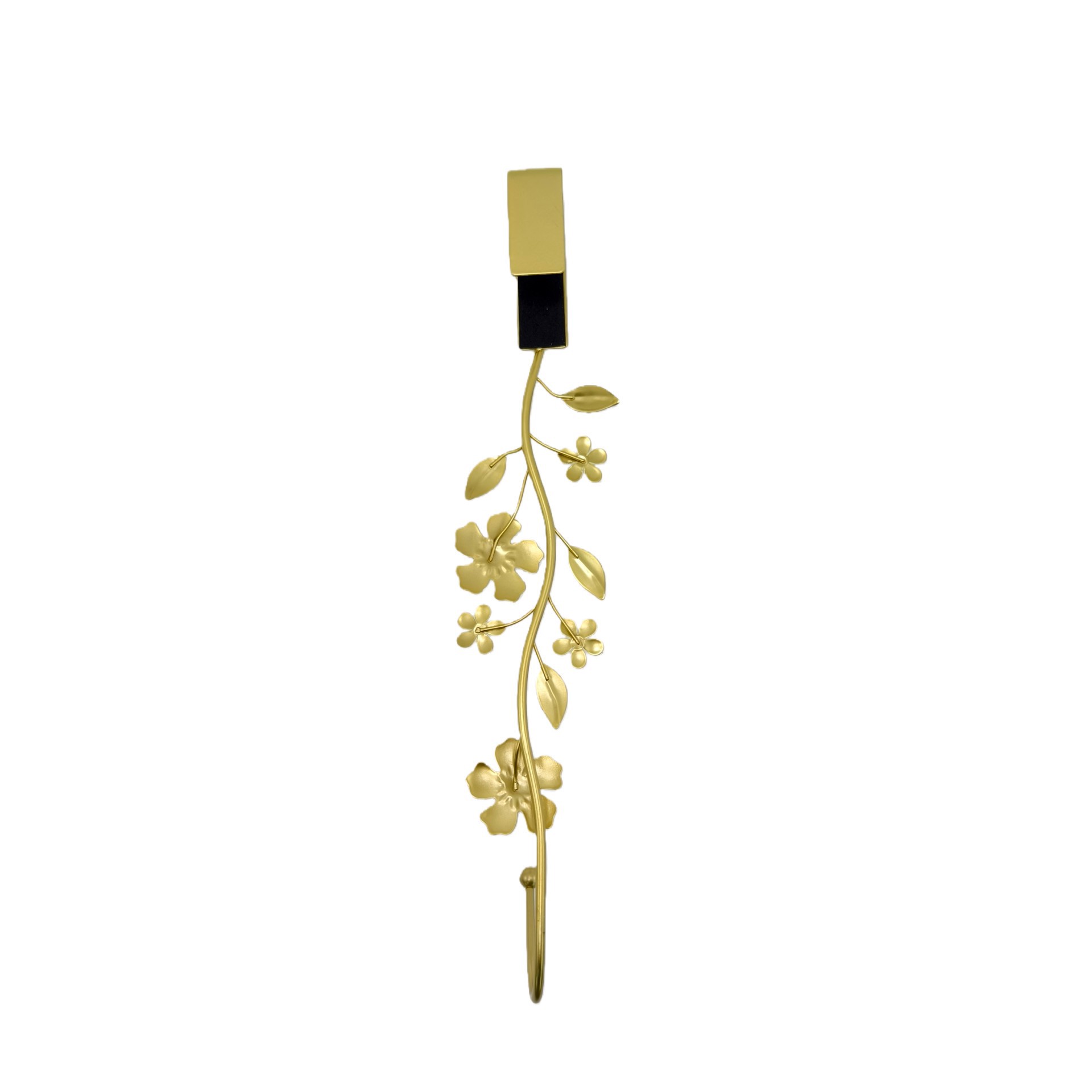 slide 2 of 3, 15" Gold Flower Wreath Hanger By Ashland, 15 in