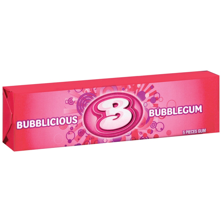 slide 2 of 3, Bubblicious Bubble Gum, 5 ct