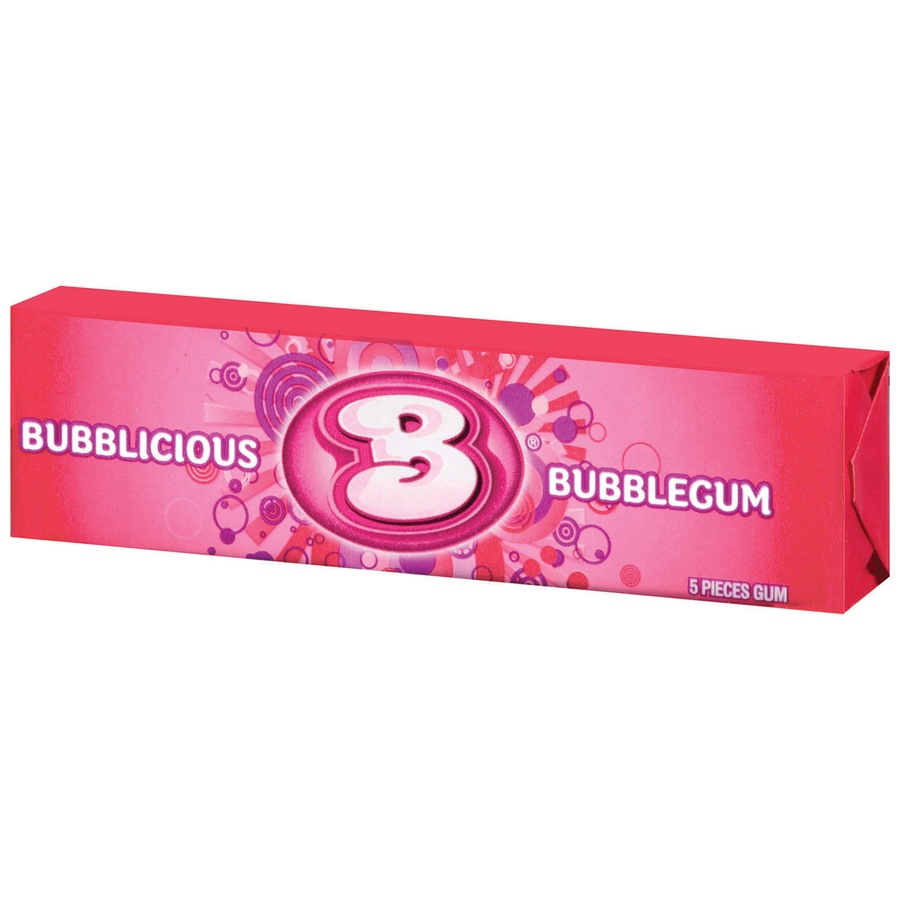 slide 3 of 3, Bubblicious Bubble Gum, 5 ct