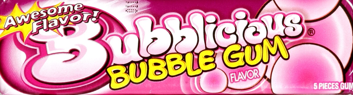 slide 4 of 6, Bubblicious Original Bubble Gum, 1 pack (5 pieces), 5 ct