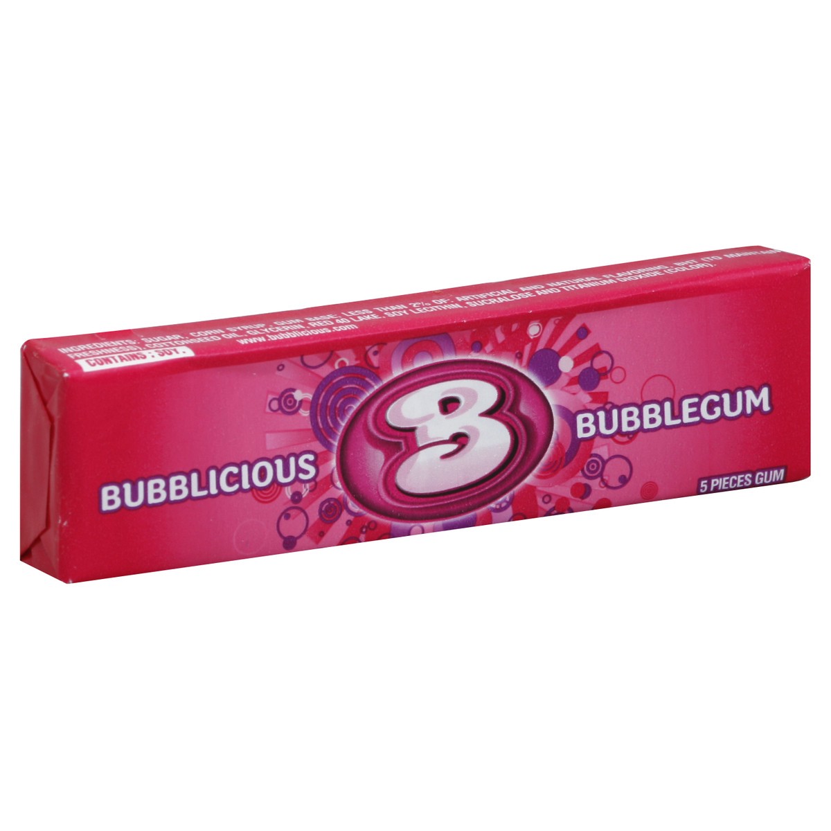 slide 5 of 6, Bubblicious Original Bubble Gum, 1 pack (5 pieces), 5 ct